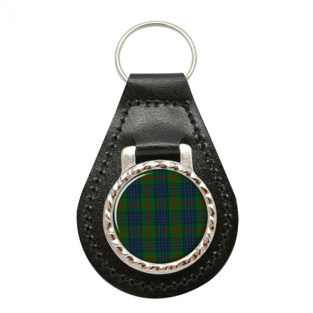 Aiton Scottish Tartan Leather Key Fob