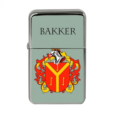 Bakker (Netherlands) Coat of Arms Flip Top Lighter