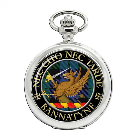 Bannatyne Scottish Clan Crest Pocket Watch