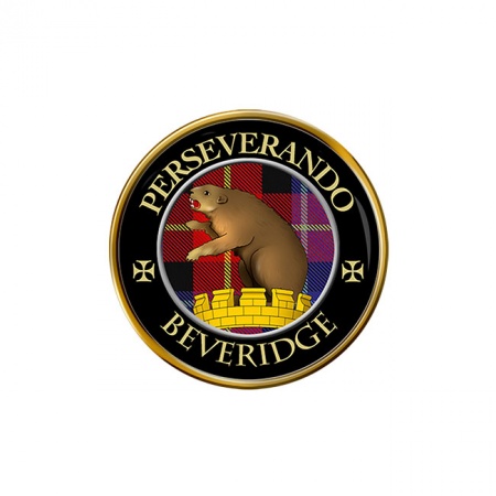 Beveridge Scottish Clan Crest Pin Badge