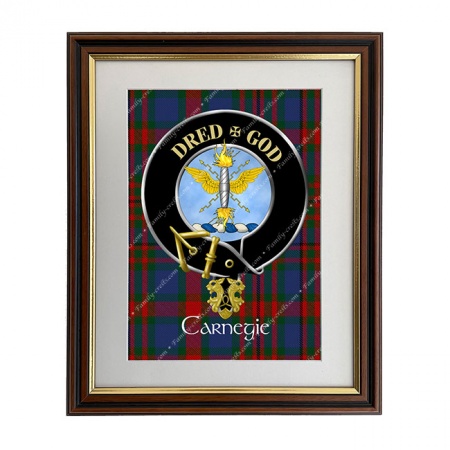 Carnegie Scottish Clan Crest Framed Print