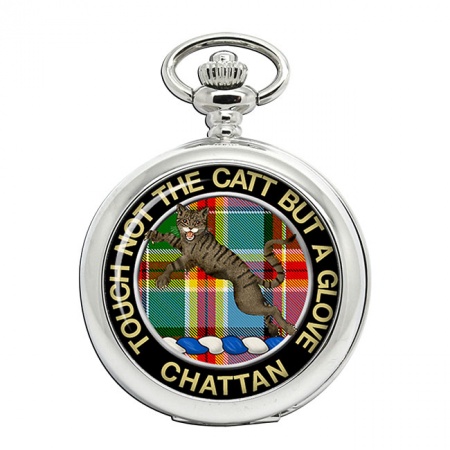 Chattan Scottish Clan Crest Pocket Watch