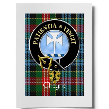 Cheyne Scottish Clan Crest Ready to Frame Print