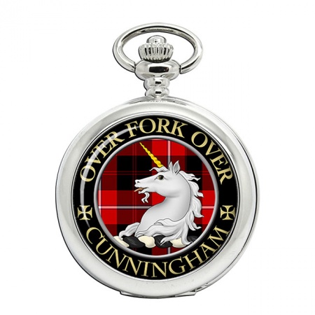 Cunningham Scottish Clan Crest Pocket Watch