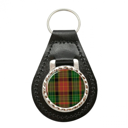 Dalrymple Scottish Tartan Leather Key Fob