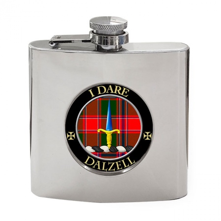 Dalzell Scottish Clan Crest Hip Flask
