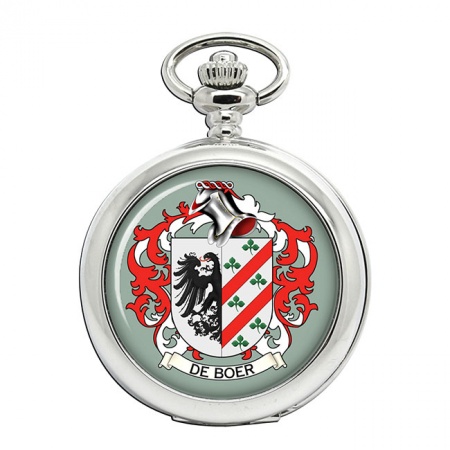 de Boer (Netherlands) Coat of Arms Pocket Watch