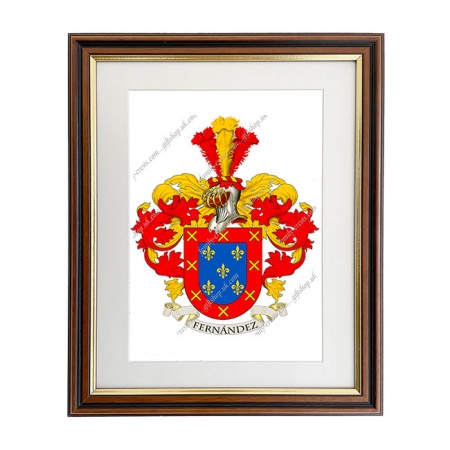 Fernandez (Spain) Coat of Arms Framed Print