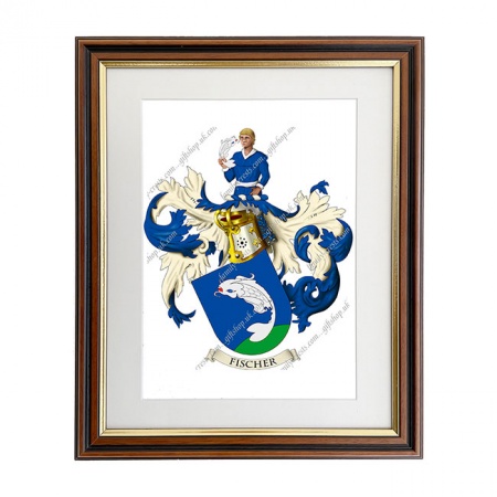 Fischer (Swiss) Coat of Arms Framed Print