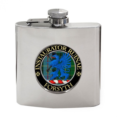 Forsyth Scottish Clan Crest Hip Flask