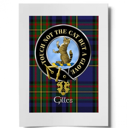Gillies Scottish Clan Crest Ready to Frame Print