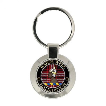 Haliburton Scottish Clan Crest Key Ring