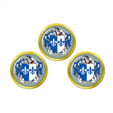 Hansen (Denmark) Coat of Arms Golf Ball Markers