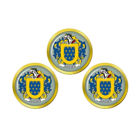 Janssen (Netherlands) Coat of Arms Golf Ball Markers