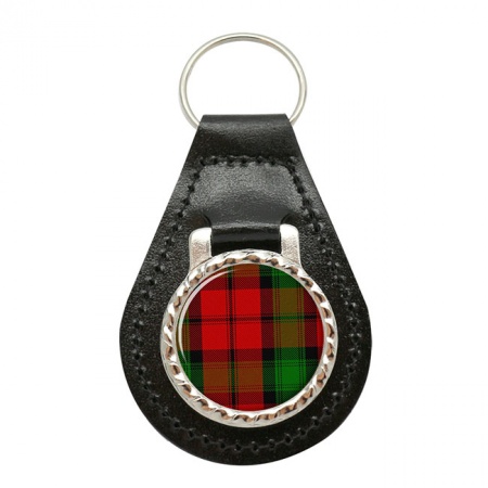 Kerr Scottish Tartan Leather Key Fob