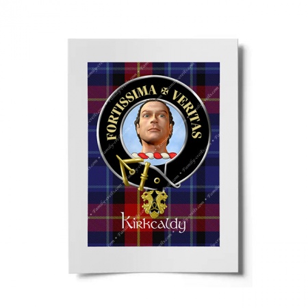Kirkcaldy Scottish Clan Crest Ready to Frame Print