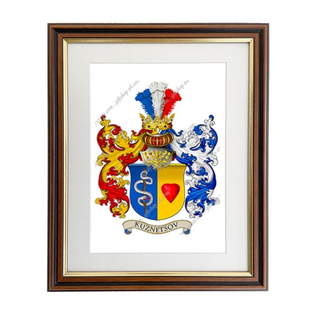 Kuznetsova (Russia) Coat of Arms Framed Print