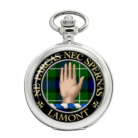 Lamont Scottish Clan Crest Pocket Watch