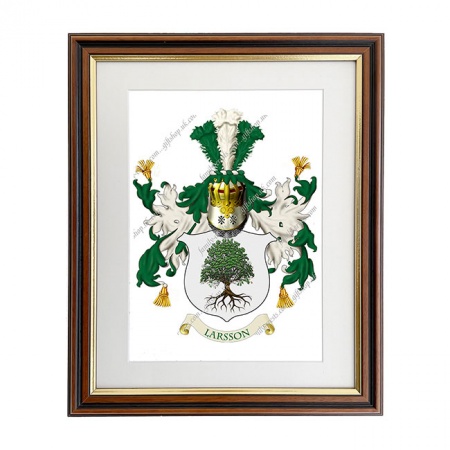 Larsson (Sweden) Coat of Arms Framed Print
