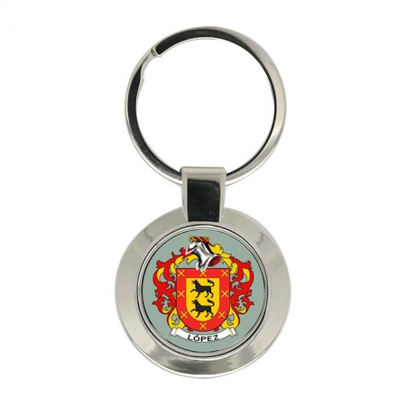 Lopez (Spain) Coat of Arms Key Ring