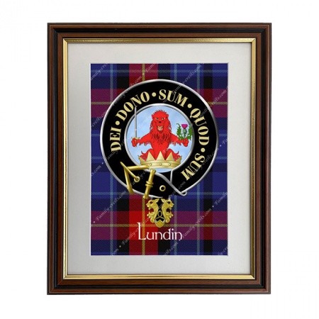 Lundin Scottish Clan Crest Framed Print