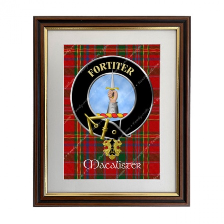 MacAlister Scottish Clan Crest Framed Print
