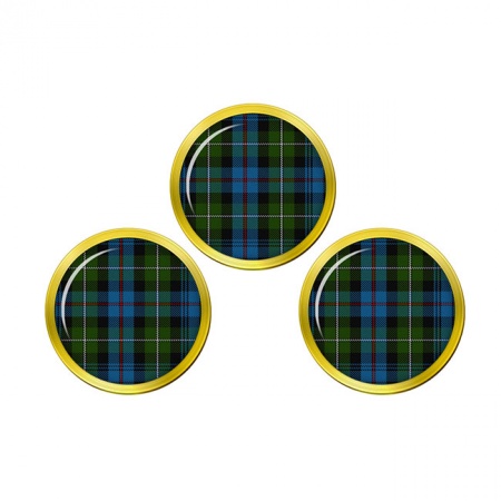 Mackenzie Scottish Tartan Golf Ball Markers