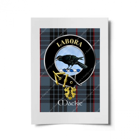 Mackie Scottish Clan Crest Ready to Frame Print