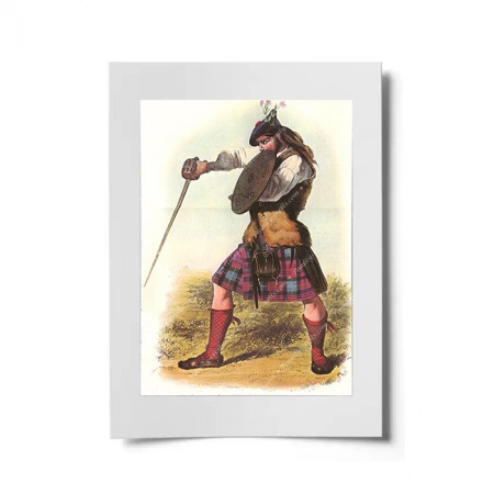 Maclachlan Scottish Clansman Ready to Frame Print