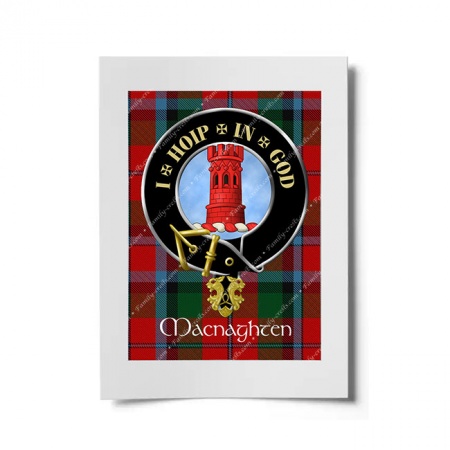 Macnaghten Scottish Clan Crest Ready to Frame Print