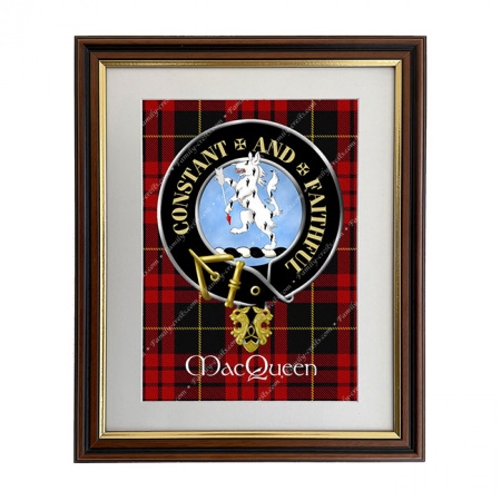 Macqueen Scottish Clan Crest Framed Print
