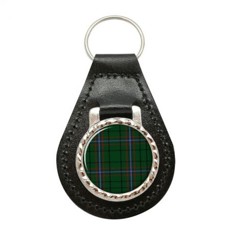 Macrae Scottish Tartan Leather Key Fob