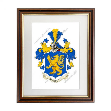 Martin (France) Coat of Arms Framed Print