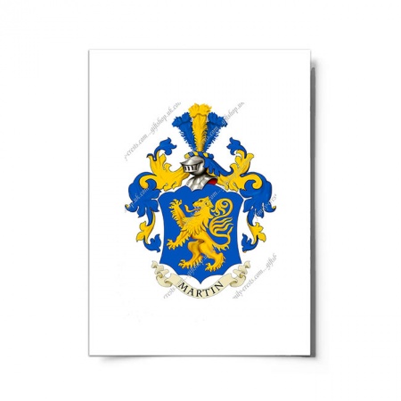 Martin (France) Coat of Arms Print