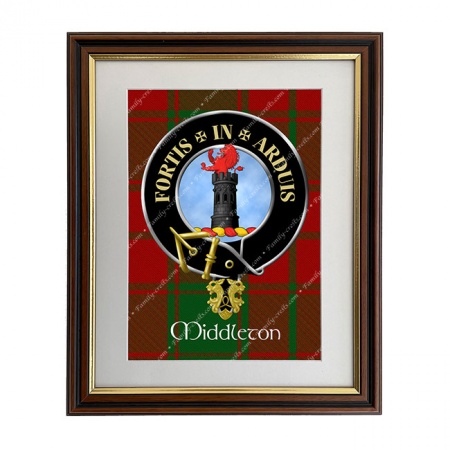 Middleton Scottish Clan Crest Framed Print