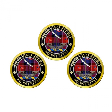 Monteith Scottish Clan Crest Golf Ball Markers
