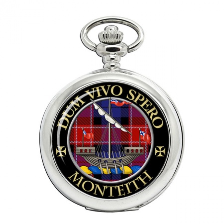Monteith Scottish Clan Crest Pocket Watch