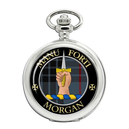 Morgan Scottish Clan Crest Pocket Watch