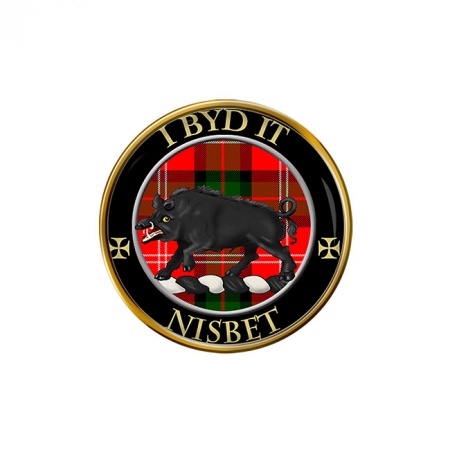 Nisbet Scottish Clan Crest Pin Badge