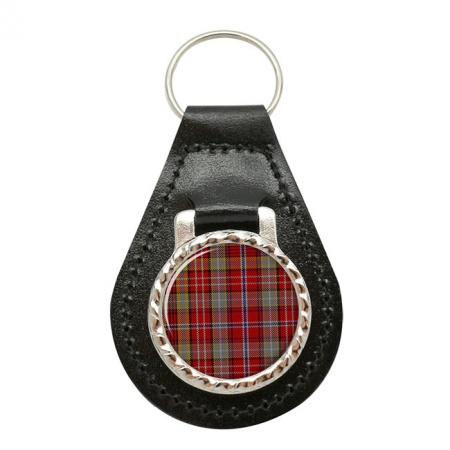 Ogilvie Scottish Tartan Leather Key Fob