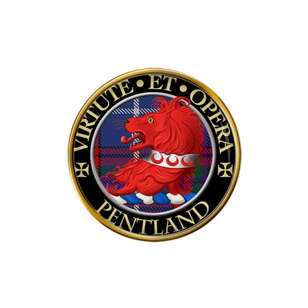 Pentland Scottish Clan Crest Pin Badge