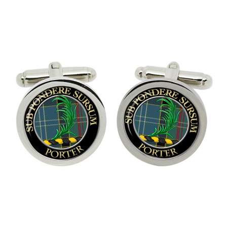 Porter Scottish Clan Crest Cufflinks
