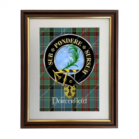 Porterfield Scottish Clan Crest Framed Print