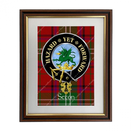Seton Scottish Clan Crest Framed Print