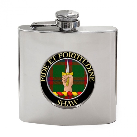 Shaw Scottish Clan Crest Hip Flask