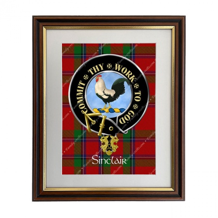 Sinclair Scottish Clan Crest Framed Print