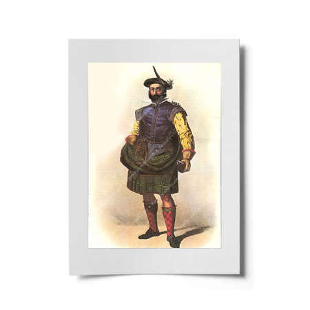 Skene Scottish Clansman Ready to Frame Print