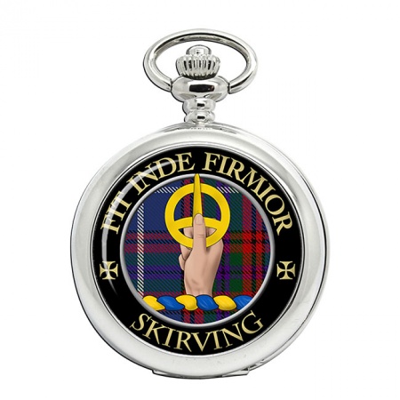 Skirving Scottish Clan Crest Pocket Watch
