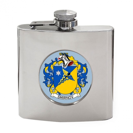 Smirnov (Russia) Coat of Arms Hip Flask