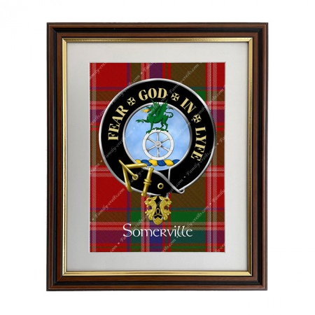 Somerville Scottish Clan Crest Framed Print
